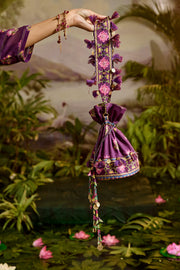 WOMEN'S PURPLE MODAL SATIN NIRALI POTLI