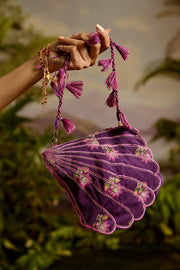 WOMEN'S PURPLE MODAL SATIN SHAILAJA POTLI