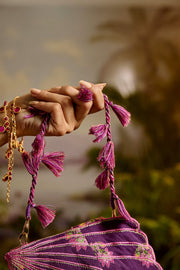 WOMEN'S PURPLE MODAL SATIN SHAILAJA POTLI