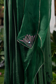 WOMEN'S PURPLE CREPE MAANASA ANARKALI SET