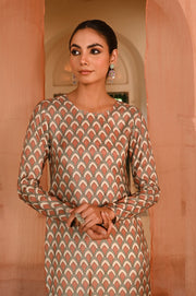 WOMEN'S MULTICOLOR MUSLIN - B MOR DARBAR KURTA SET