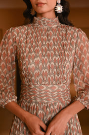 WOMEN'S MULTICOLOR CHIFFON PATRIKA DRESS