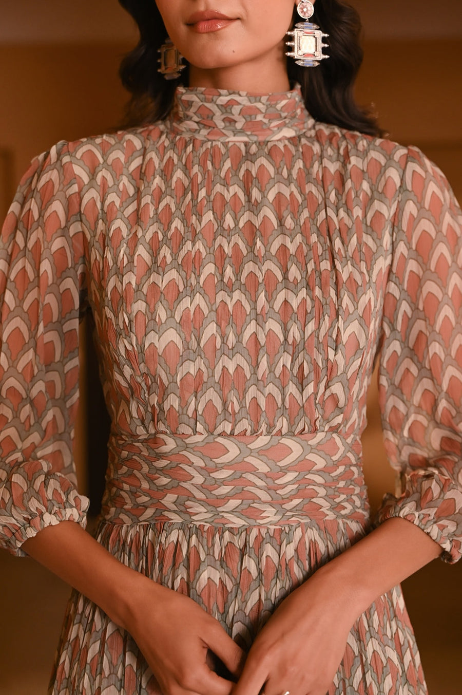 WOMEN'S MULTICOLOR CHIFFON PATRIKA DRESS