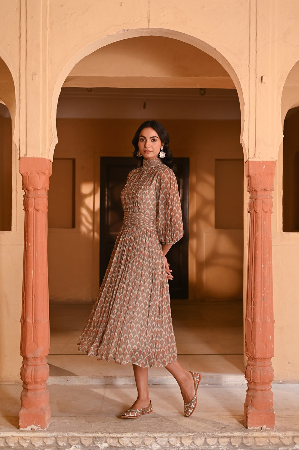 WOMEN'S MULTICOLOR CHIFFON PATRIKA DRESS