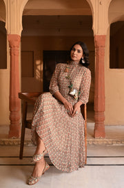 WOMEN'S MULTICOLOR CHIFFON PATRIKA DRESS