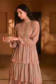 WOMEN'S MULTICOLOR CHIFFON GAURANI DRESS