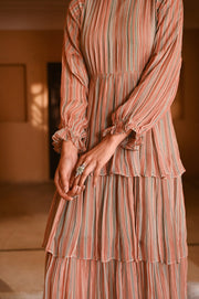 WOMEN'S MULTICOLOR CHIFFON GAURANI DRESS