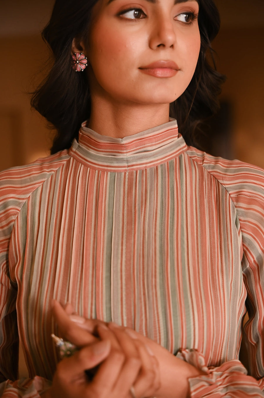 WOMEN'S MULTICOLOR CHIFFON GAURANI DRESS