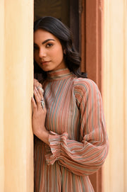 WOMEN'S MULTICOLOR CHIFFON GAURANI DRESS