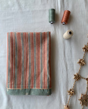 WOMEN'S GREEN CHANDERI SUNEHRI SAREE SET