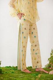 WOMEN'S YELLOW MOSS HUE PANTS