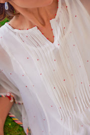 WOMEN'S YELLOW CHIFFON RAAHAT KAFTAN DRESS