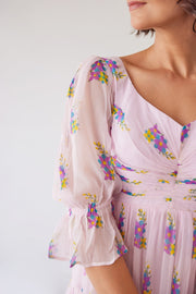 WOMEN'S PINK CHIFFON ZOYA DRESS