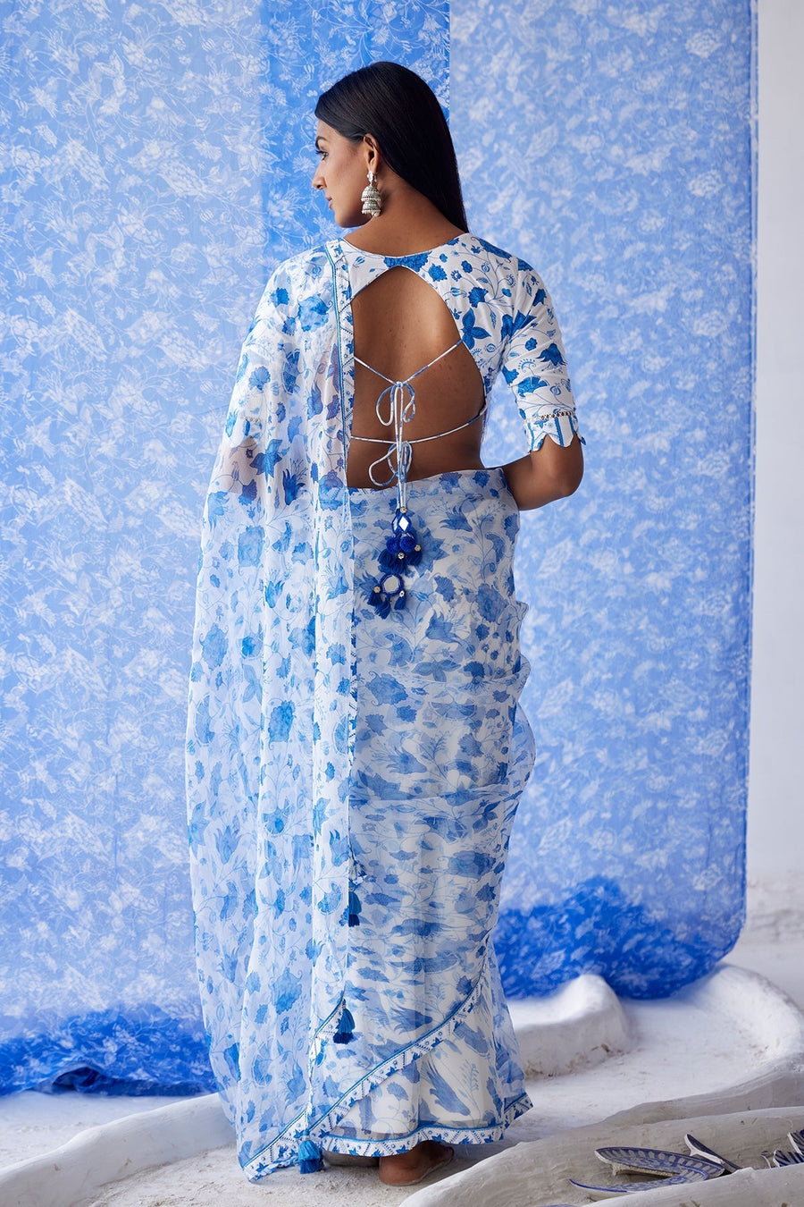 Sheesh Organza Saree