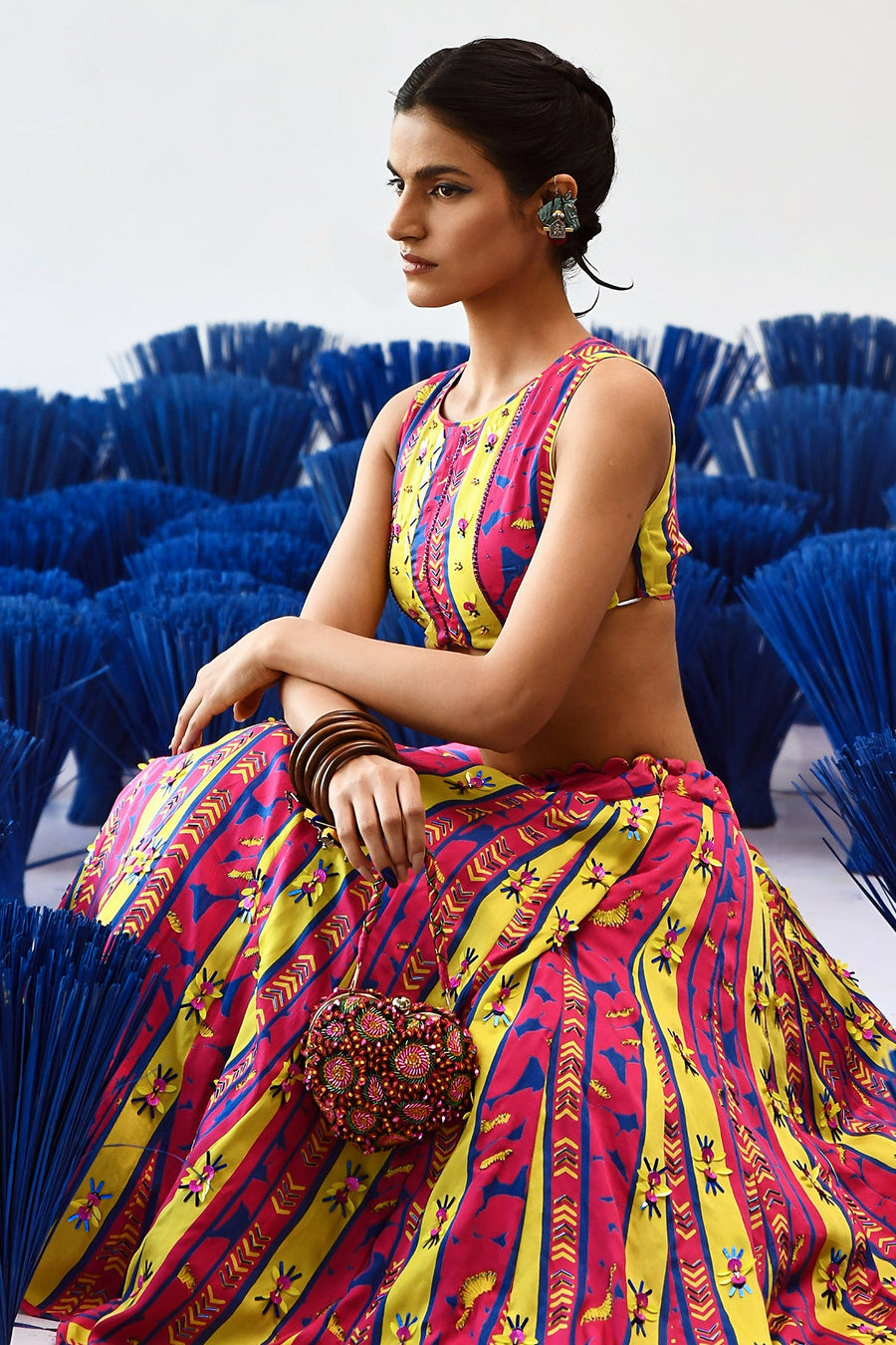 Baagh Short Lehenga Skirt