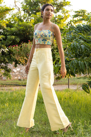 WOMEN'S YELLOW - MULTICOLOR COTTON MOSS ZUZI CORSET