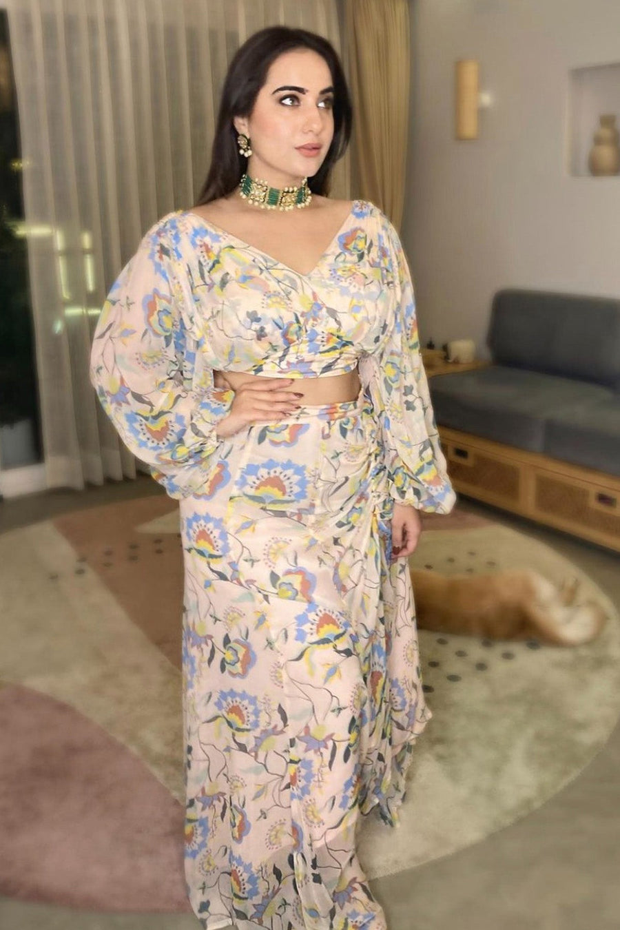 Kusha Kapila In Tarang Blouse Skirt Set