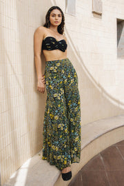 WOMEN'S BLACK - MULTICOLOR CHIFFON RIO BANDEAU