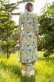 WOMEN'S PASTEL YELLOW - MULTICOLOR COTTON MOSS NOVA PANTS