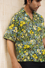 MEN'S BLACK - MULTICOLOR COTTON MOSS CEDRIC CO-ORD SET