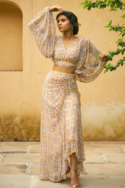 Kusha Kapila In Tarang Blouse Skirt Set