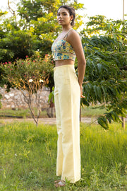 WOMEN'S YELLOW - MULTICOLOR COTTON MOSS ZUZI CORSET