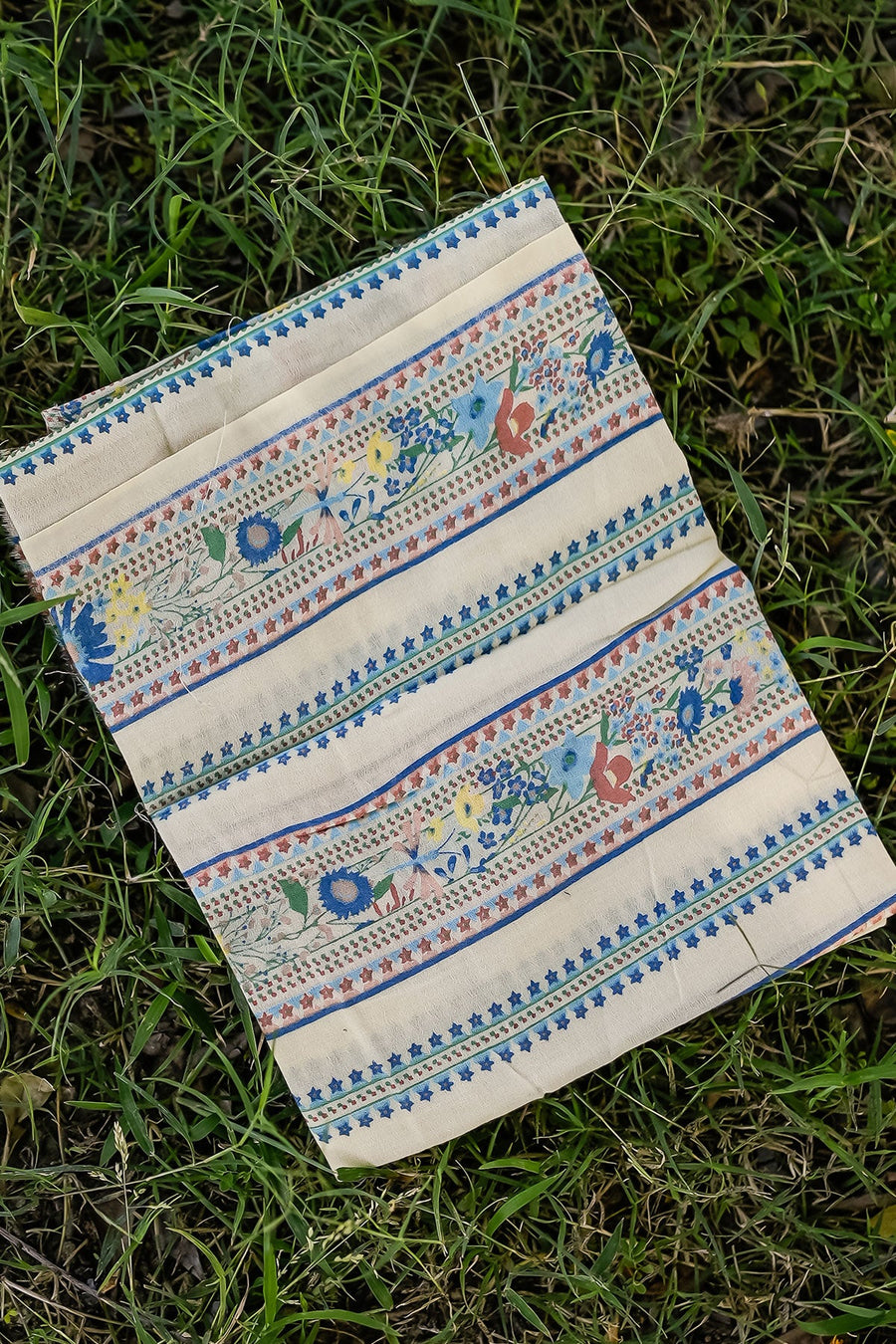 WOMEN'S PASTEL YELLOW - MULTI COLOR CHIFFON ELIANA SAREE