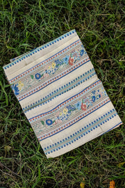 WOMEN'S PASTEL YELLOW - MULTI COLOR COTTON MOSS SERENITEE SAREE