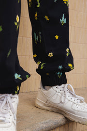 MENS WEAR BLACK COTTON MOSS PHOENIX CO-ORD SET