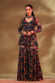 Gul Gharara Set