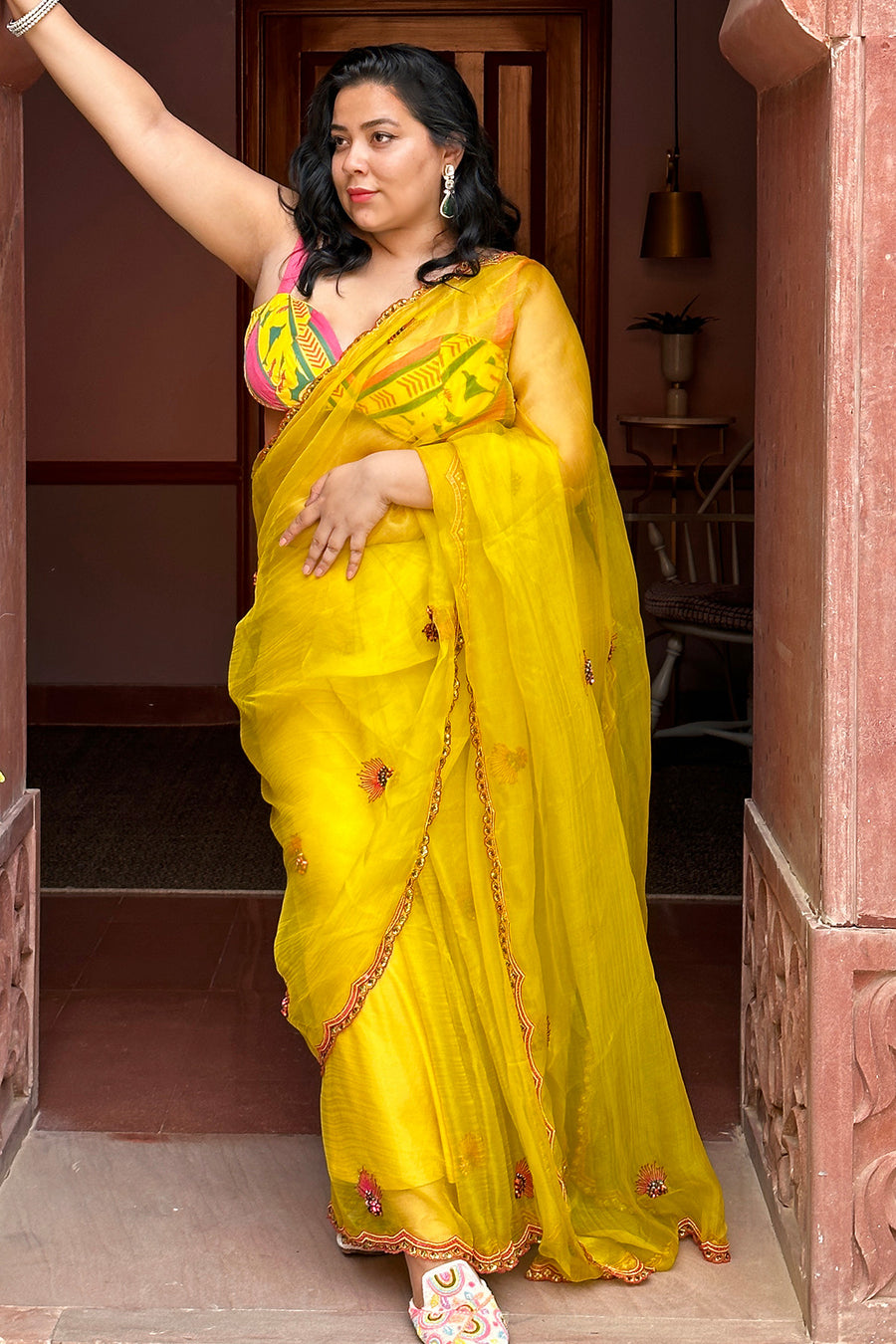 Neelakshi in Chanchal Saree