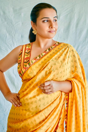 Vidya Balan In Santolina Crepe Saree Set