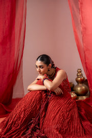 RASM SKIRT WITH KESAR KOTI SET OF 2