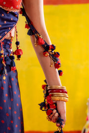 JHUMKI JHALAK JHANKAR SKIRT WITH CORSET AND FLOATING   SET OF 3