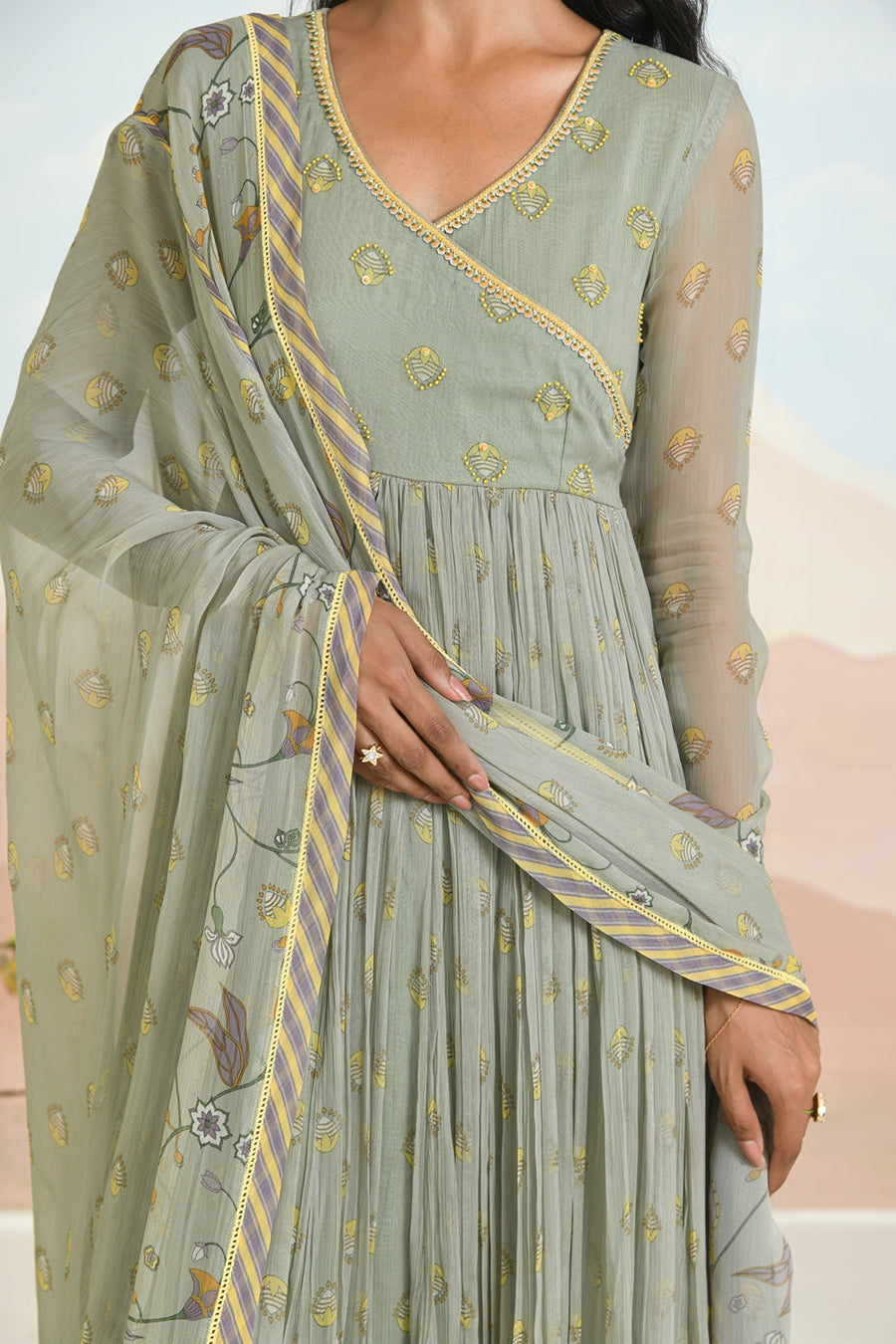 GARDENIA ANARKALI - SET OF 3