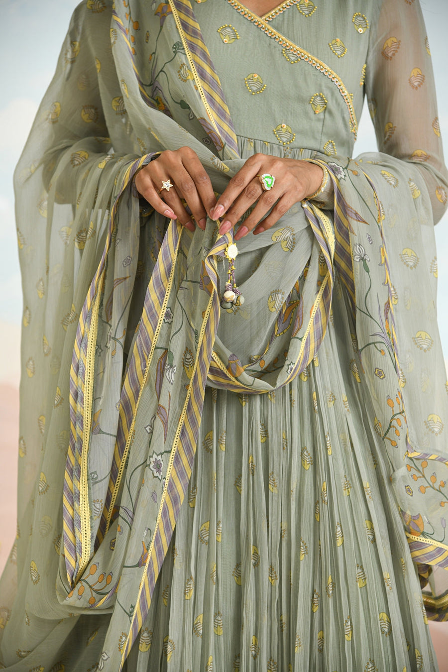 GARDENIA ANARKALI - SET OF 3