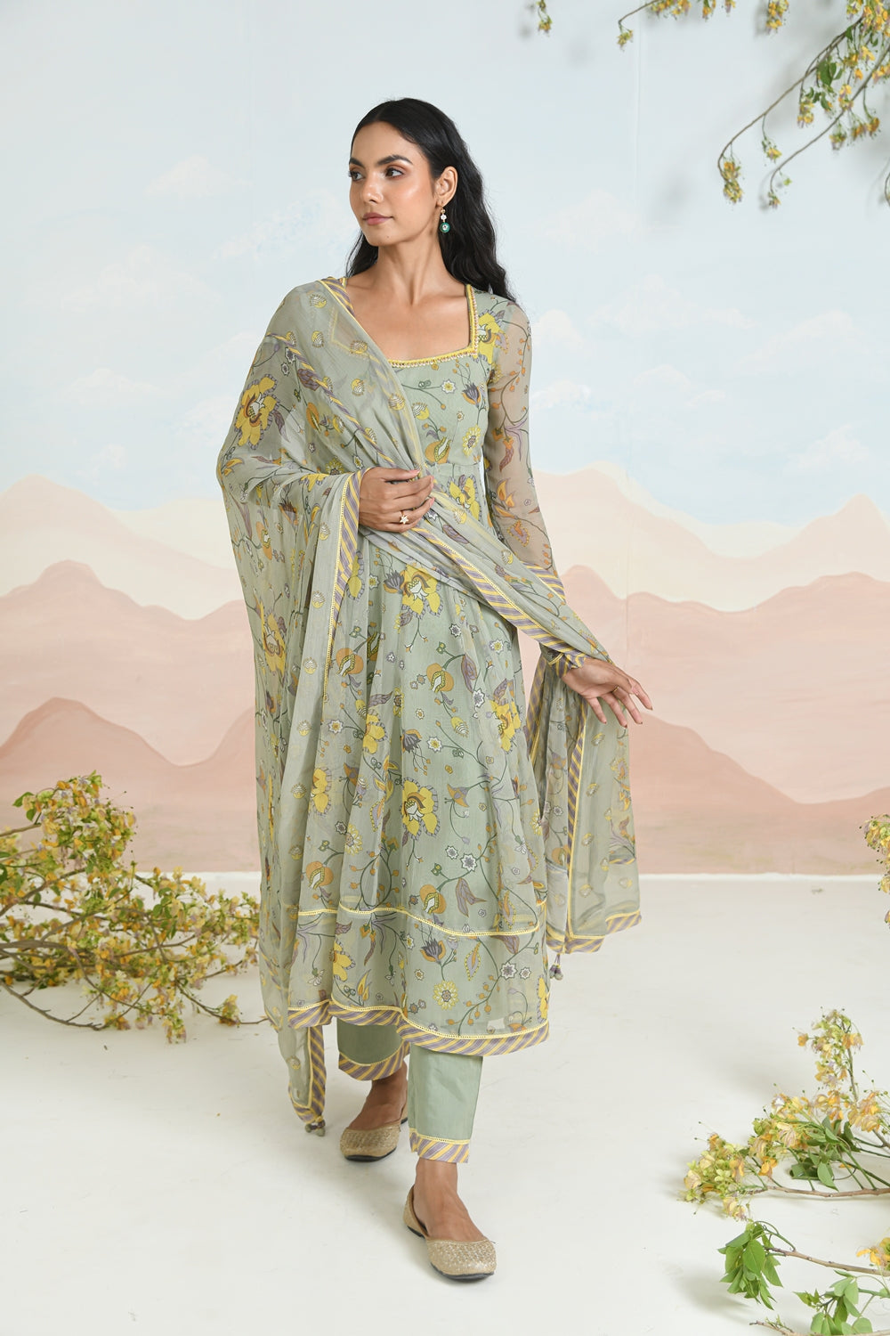 SUNPETAL ANARKALI - SET OF 3