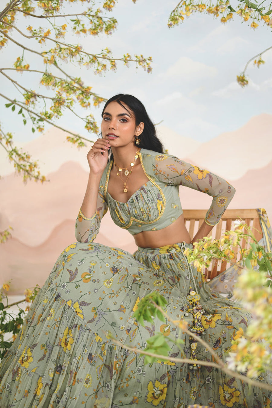 AURALIA LEHENGA - SET OF 3