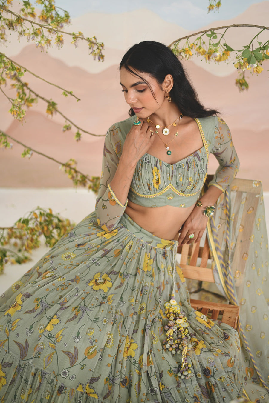 AURALIA LEHENGA - SET OF 3