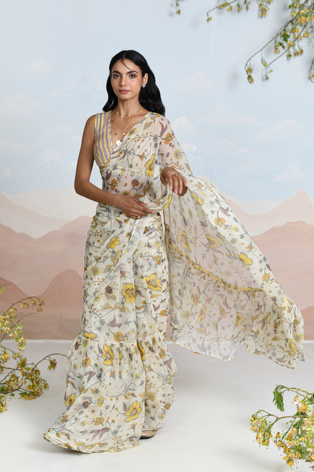 SUNDRENCHED SAREE