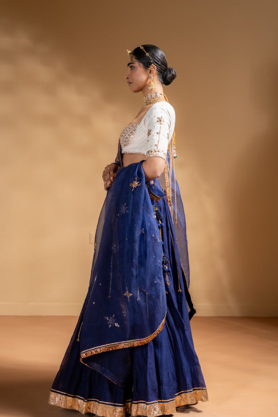 KIRAN LEHENGA  WITH MRIDULA BLOUSE SET OF 3