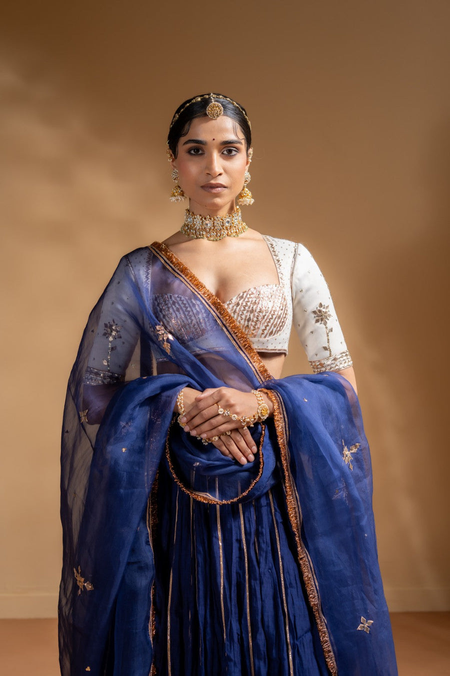 KIRAN LEHENGA  WITH MRIDULA BLOUSE SET OF 3