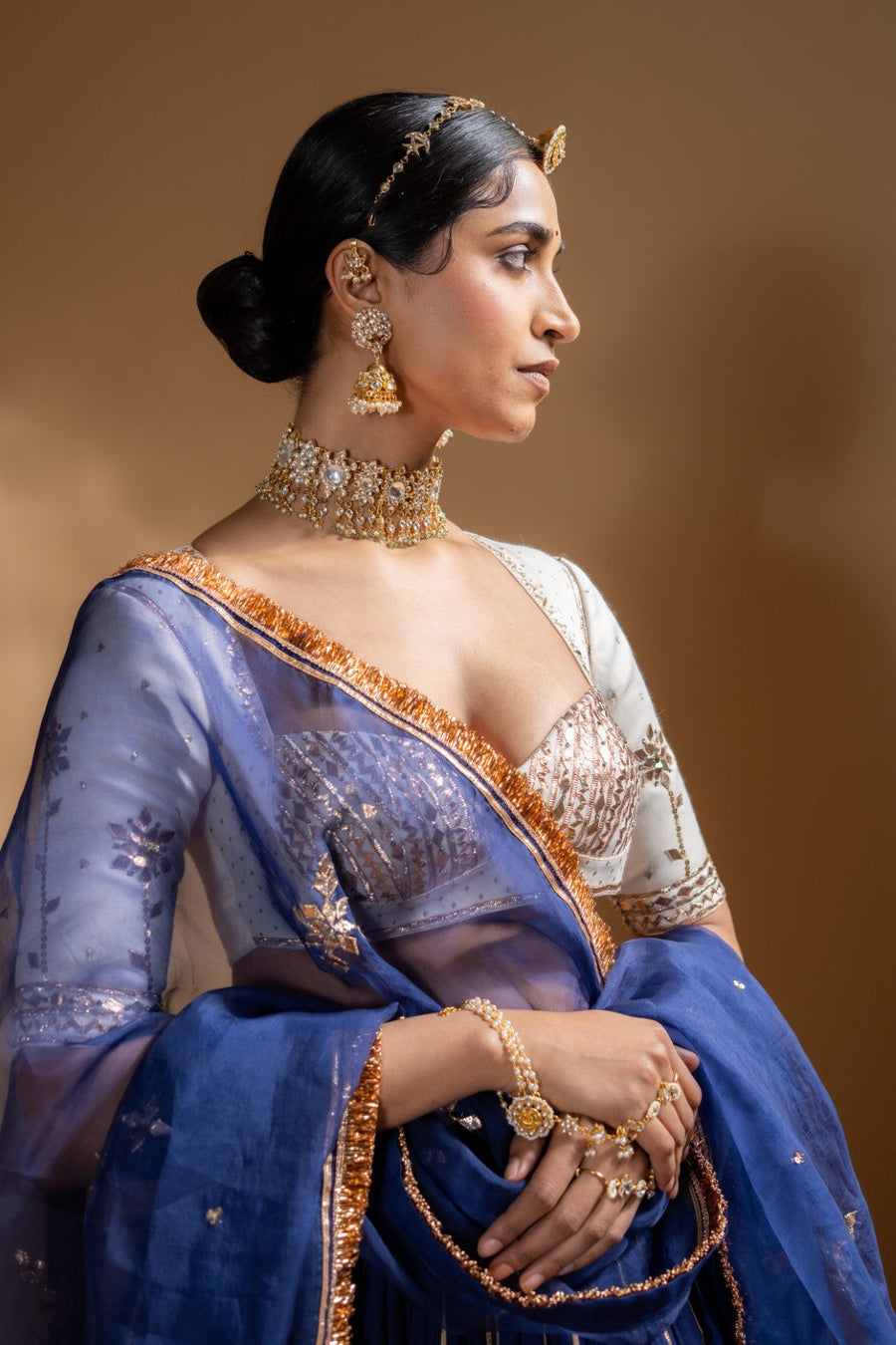 KIRAN LEHENGA  WITH MRIDULA BLOUSE SET OF 3