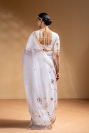MRIDULA SAREE WITH STITCHED BLOUSE  SET OF 2