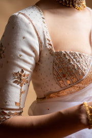 MRIDULA SAREE WITH STITCHED BLOUSE