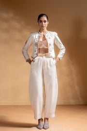 KESHINI BRALETTE & SHEET PANTS & CHANDRA JACKET  SET OF 3