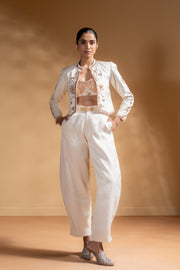 KESHINI BRALETTE & SHEET PANTS & CHANDRA JACKET  SET OF 3