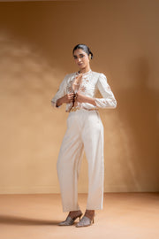 KESHINI BRALETTE & SHEET PANTS & CHANDRA JACKET  SET OF 3