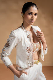 KESHINI BRALETTE & SHEET PANTS & CHANDRA JACKET  SET OF 3