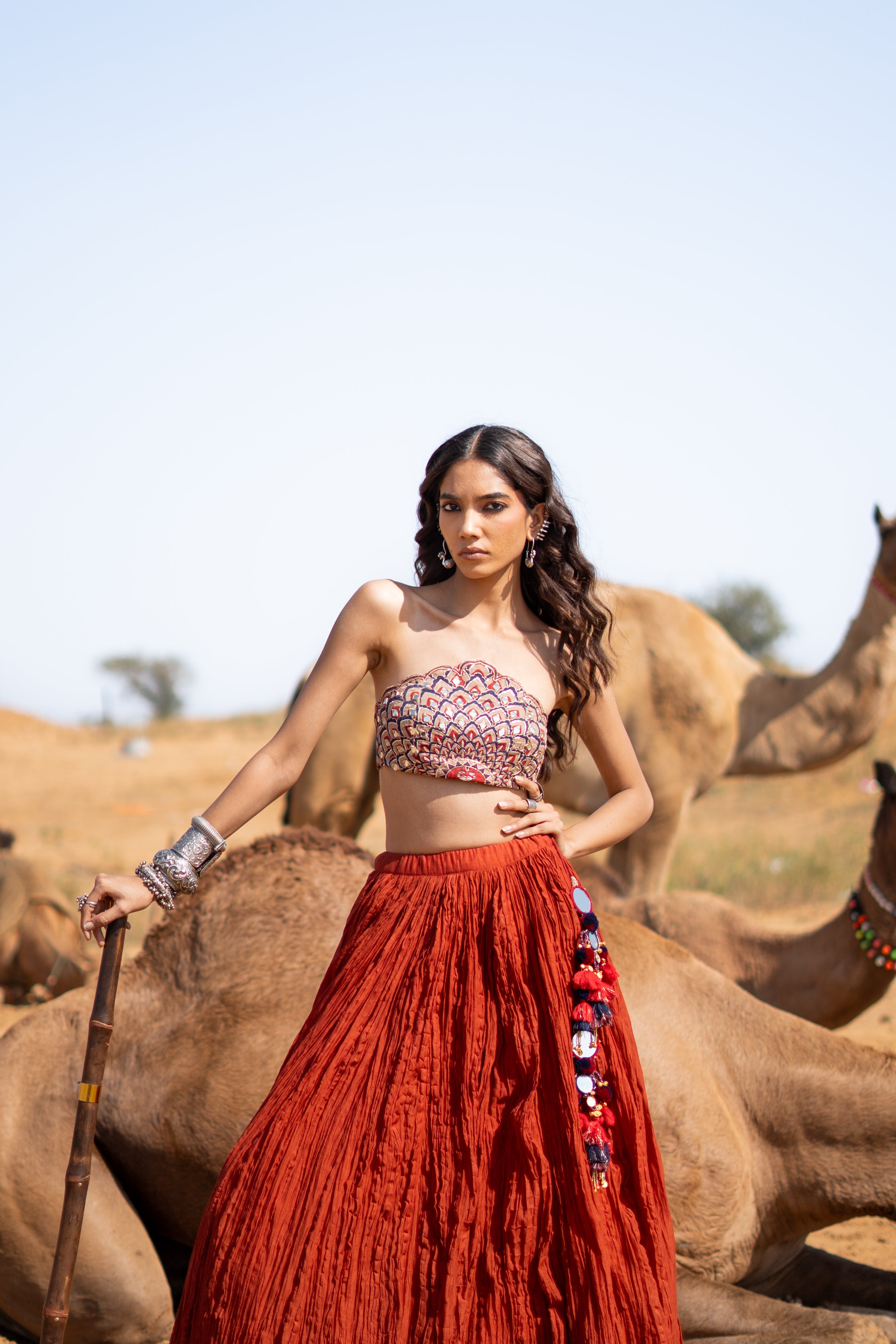 RASM SKIRT WITH KALSHI BLOUSE SET OF 2